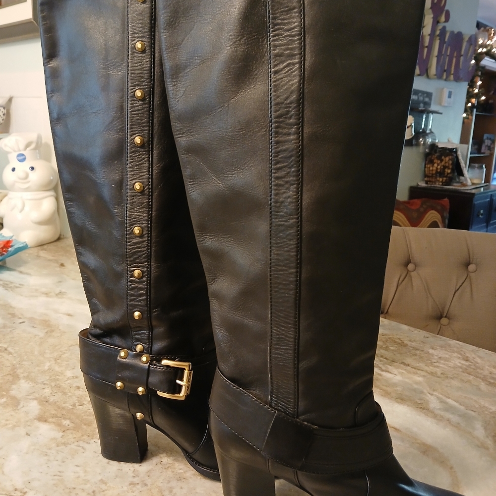 Michael Kors Black Leather boots - Picture 3 of 6